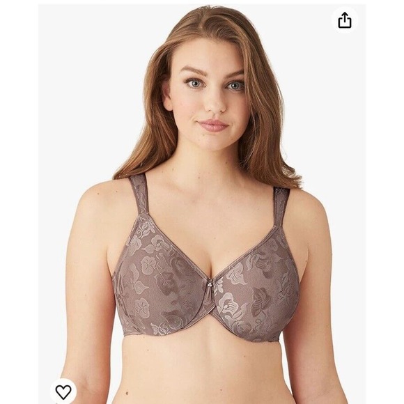 Wacoal Other - Wacoal Women's Awareness Unlined Full Figure Bra 38H Jacquard Fabric